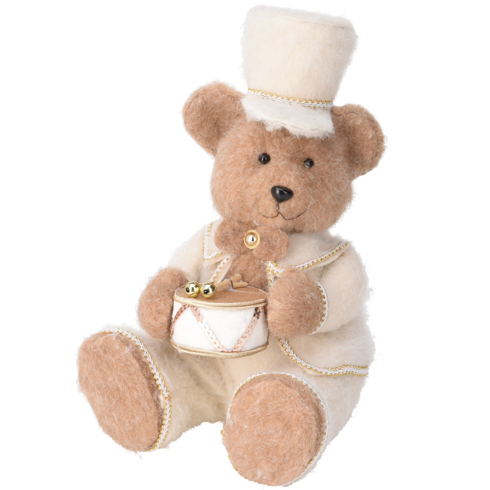 Noel ours debout/assis-41cm-deco tambour ASST - Image 3