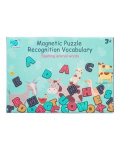 Puzzle magnetique-32pcs-reconnaissance de vocabulaire animal +3ans