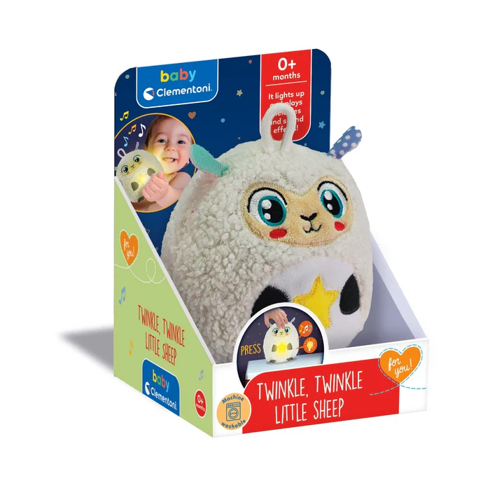 Clementoni baby peluche mouton lumineux twinkle,twinkle little sheep+0mois - Image 3