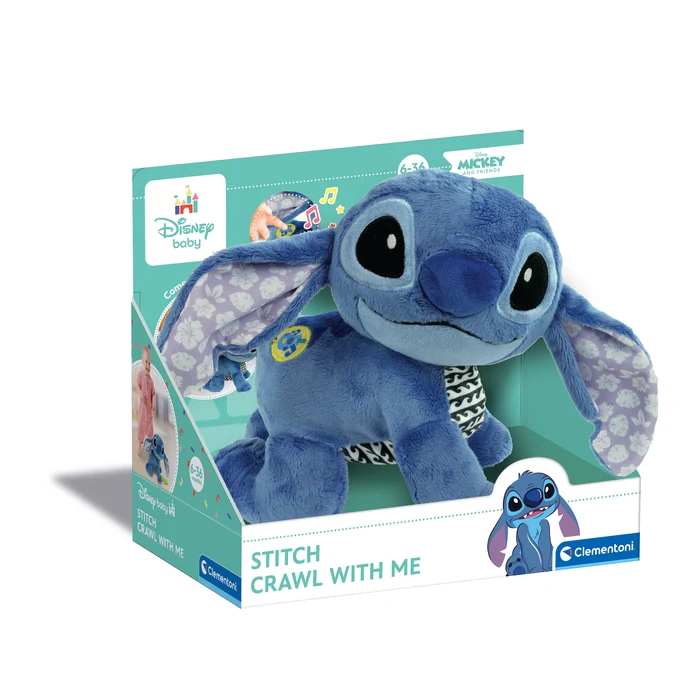 Clementoni Disney baby stitch, crawl with me-6-36mois