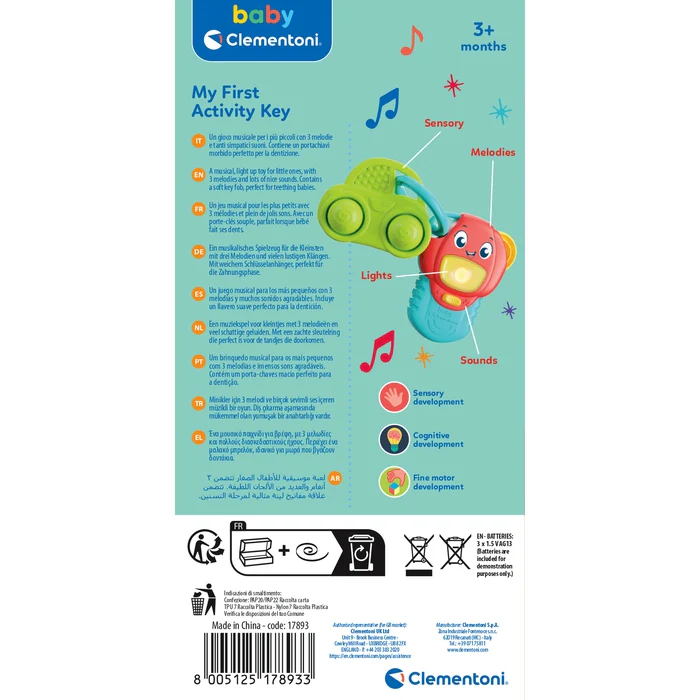 Clementoni baby ma première clé d'activité +3mois - Image 2