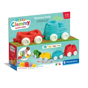 CLEMENTONI-SOFT TRAIN SENSORIEL-70CM+3MOIS