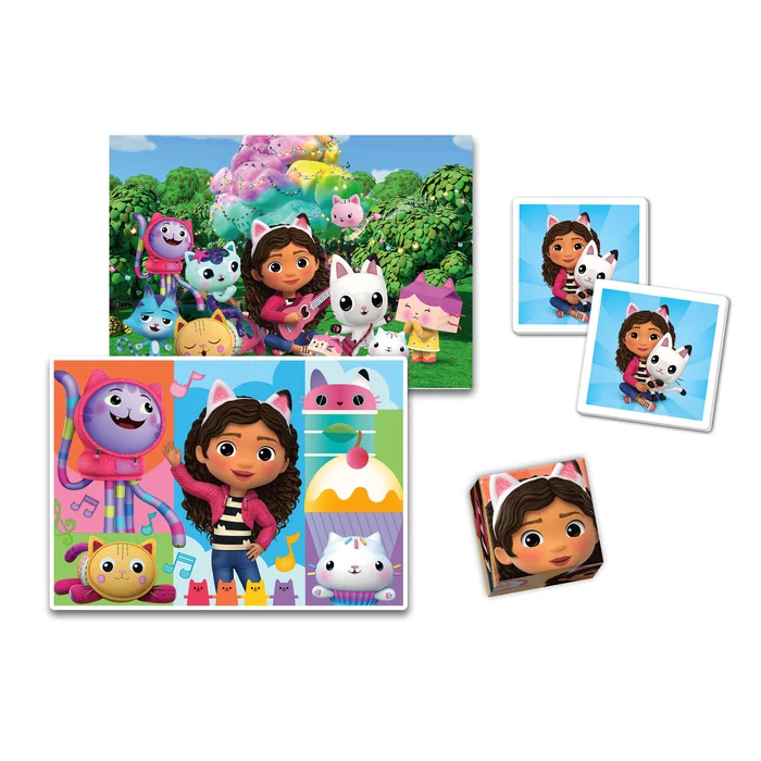 CLEMENTONI-PUZZLE EDUCATIF-4EN1-GABBY'S DOLLHOUSE+3ANS - Image 2