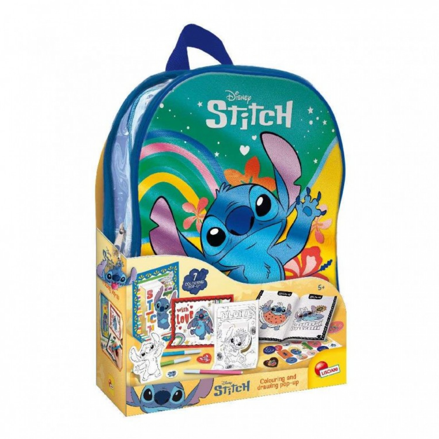 Sac a dos stitch+ accessoires a colorier+5ans - Image 3