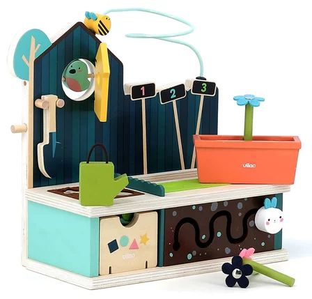 JEU EDUCATIF-JARDIN D'EVEIL MULTI-ACTIVITES EN BOIS+18MOIS - Image 3