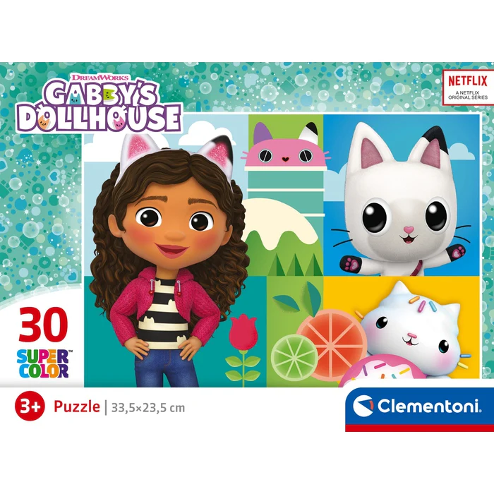 Clementoni puzzle-30pcs-gabby's dollhouse +3ans - Image 4