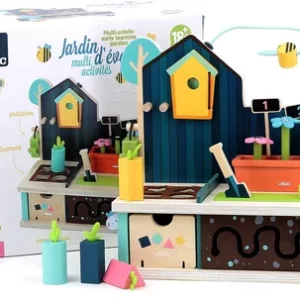JEU EDUCATIF-JARDIN D'EVEIL MULTI-ACTIVITES EN BOIS+18MOIS