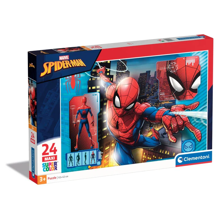CLEMENTONI-PUZZLE 24PCS SPIDERMAN+3ANS