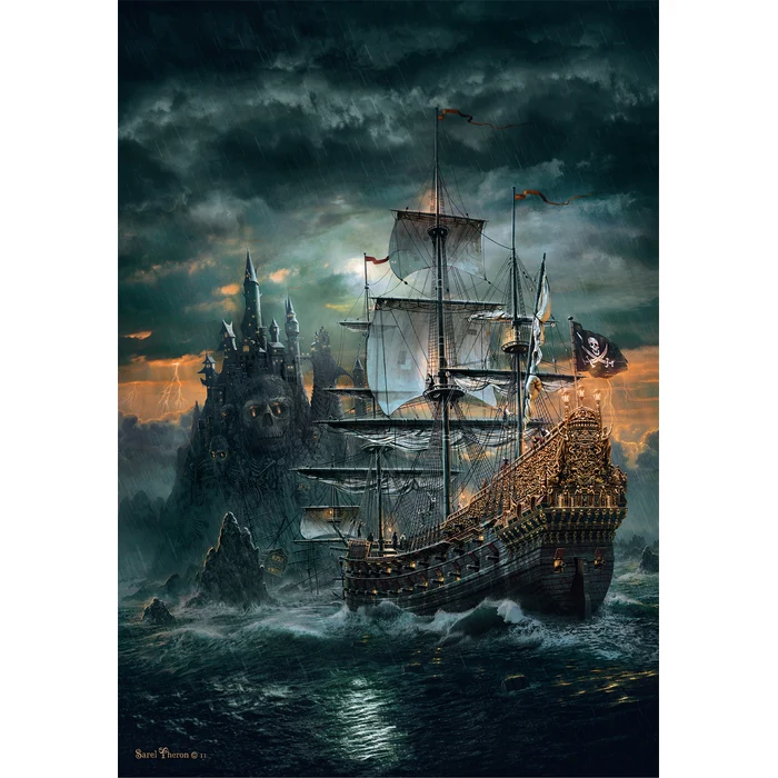 CLEMENTONI-PUZZLE 1500PCS-THE PIRATE SHIP - Image 3