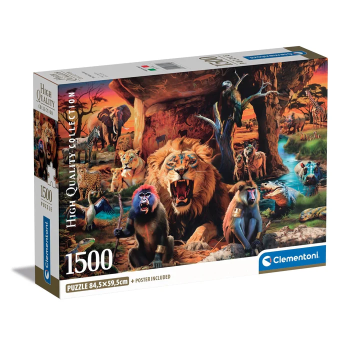 CLEMENTONI-PUZZLE 1500PCS-THE TRIBAL SOCIETY