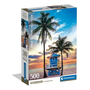 CLEMENTONI-PUZZLE 500PCS-MIAMI BEACH