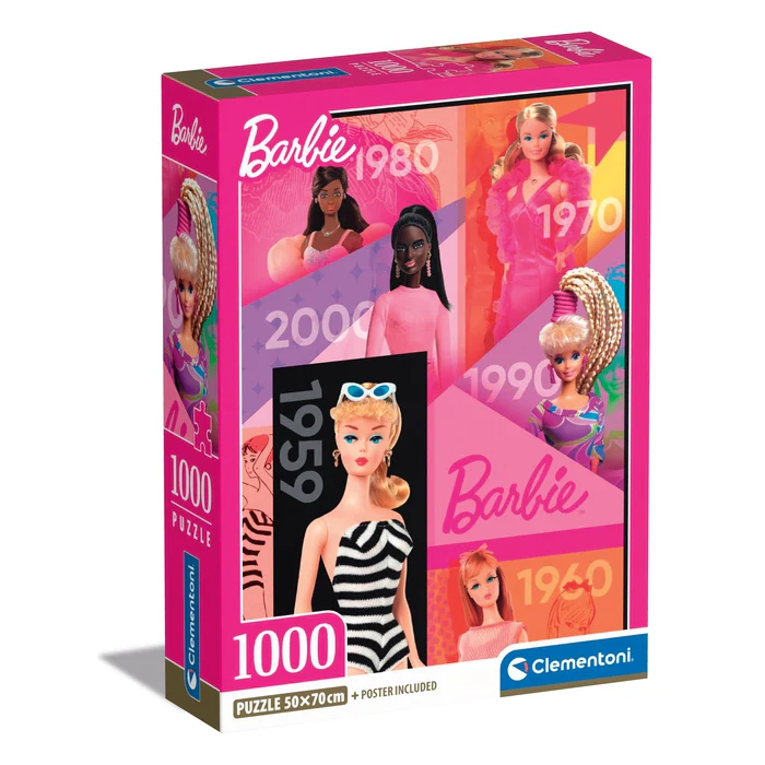 CLEMENTONI-PUZZLE 1000PCS-BARBIE