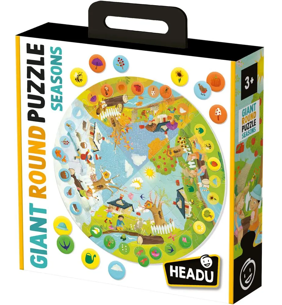 JEU EDUCATIF -25PCS-ROND 45X45CM-LES SAISONS+3ANS