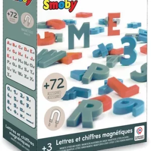 SMOBY-LETTRES ET CHIFFRES MAGNETIQUES-72PCS+3ANS