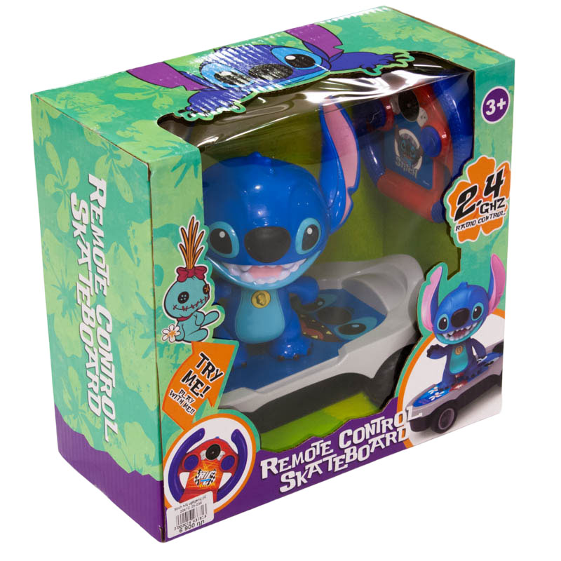 Figurine stitch sur skateboard r/c bleu - Image 2