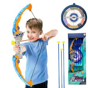 Jeu de cible lumineux arc+3 flèches a ventouse