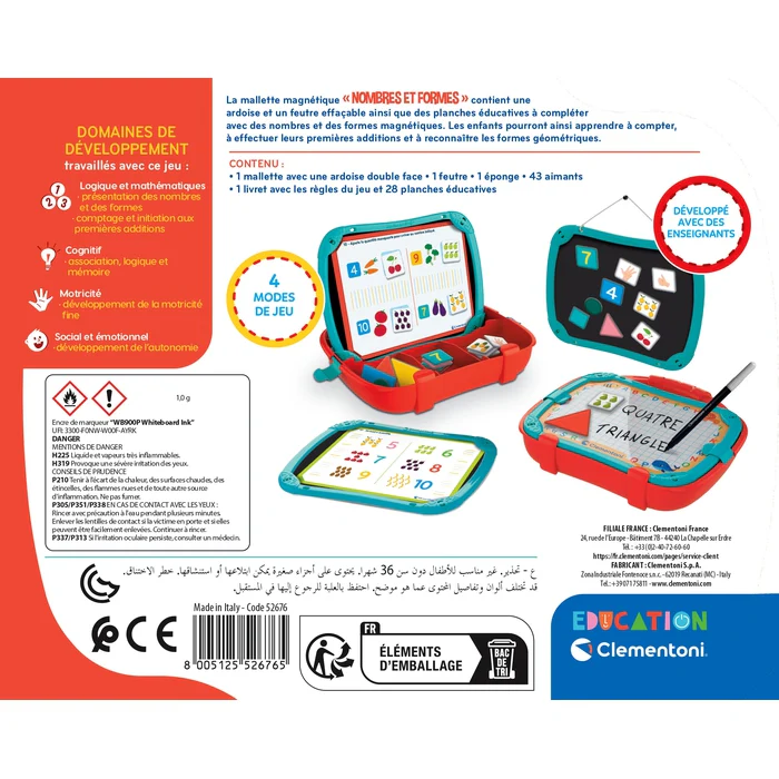 Clementoni jeu educatif magnetique nombres et formes-3-6ans - Image 5