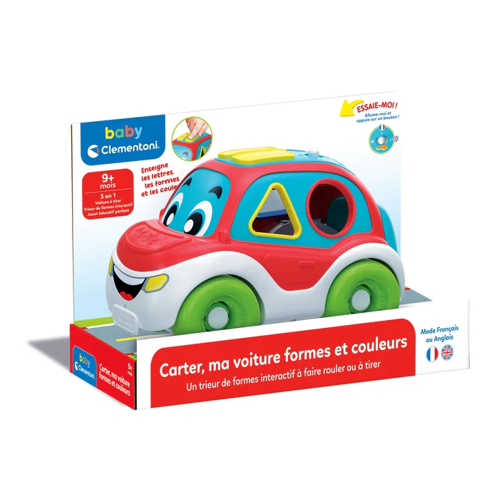 Clementoni baby carter ma voiture formes et couleurs 3en1+9mois