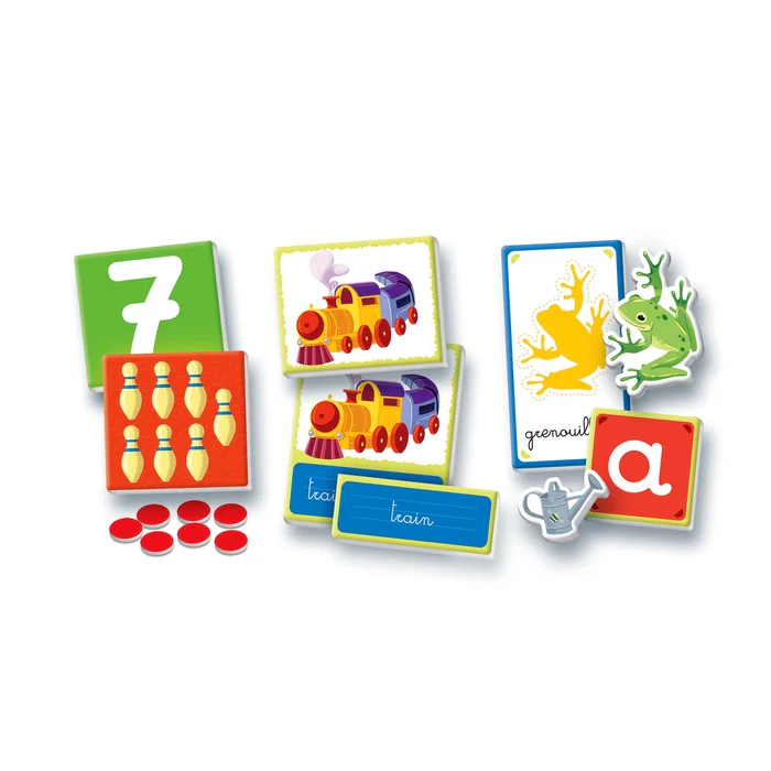 Jeu éducatif Montessori mon coffret de jeux 10 activités nombres mots et lettres - Image 5