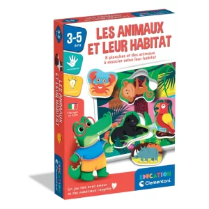 CLEMENTONI-EDUCATION LES ANIMAUX ET LEUR HABITAT+3ANS