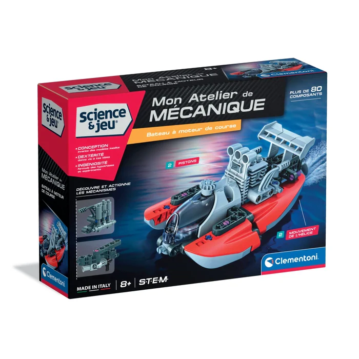 CLEMENTONI-SCIENCE ET JEU MON ATELIER DE MECANIQUE+8ANS