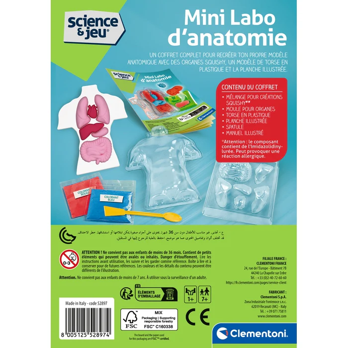 Clementoni science et jeu mini labo d'anatomie +7ans - Image 2
