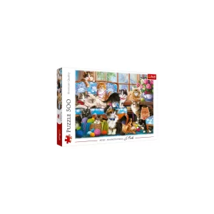 Puzzle 500pcs famille de chat