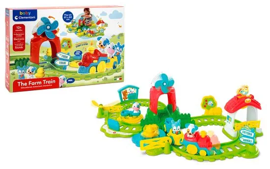 CLEMENTONI-BABY LA FERME TRAIN CIRCUIT ELECTRIQUE+12MOIS