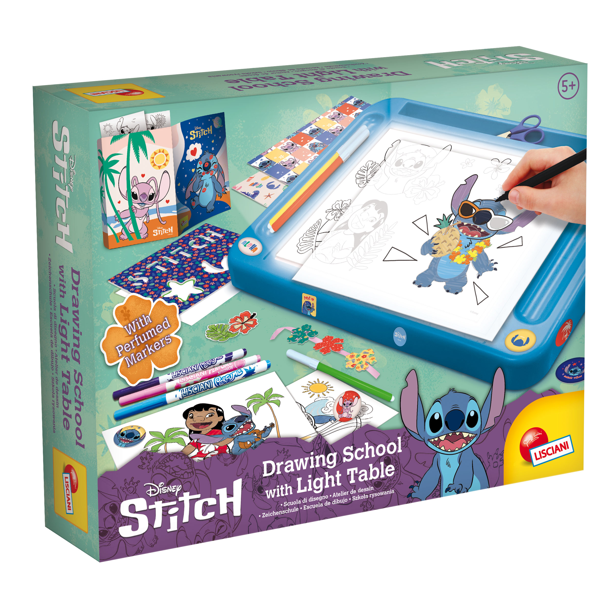 Jeu d'artiste tableau a dessiner lumineux stitch+ accessoires +5ans - Image 6