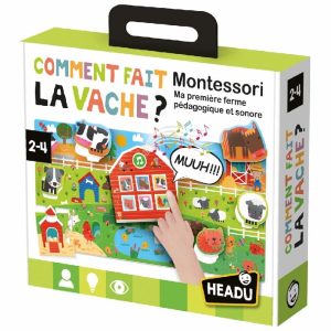 JEU EDUCATIF-MONTESSORI COMMENT FAIT LA VACHE? +4ANS