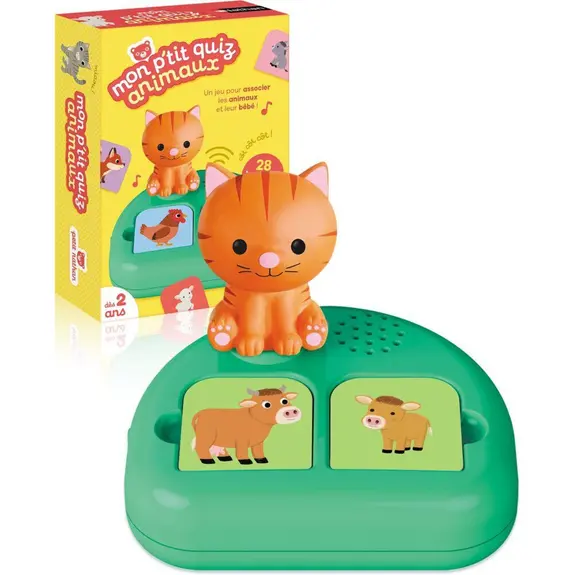 Mon ptit quiz animaux-28 images qui parlent +2ans