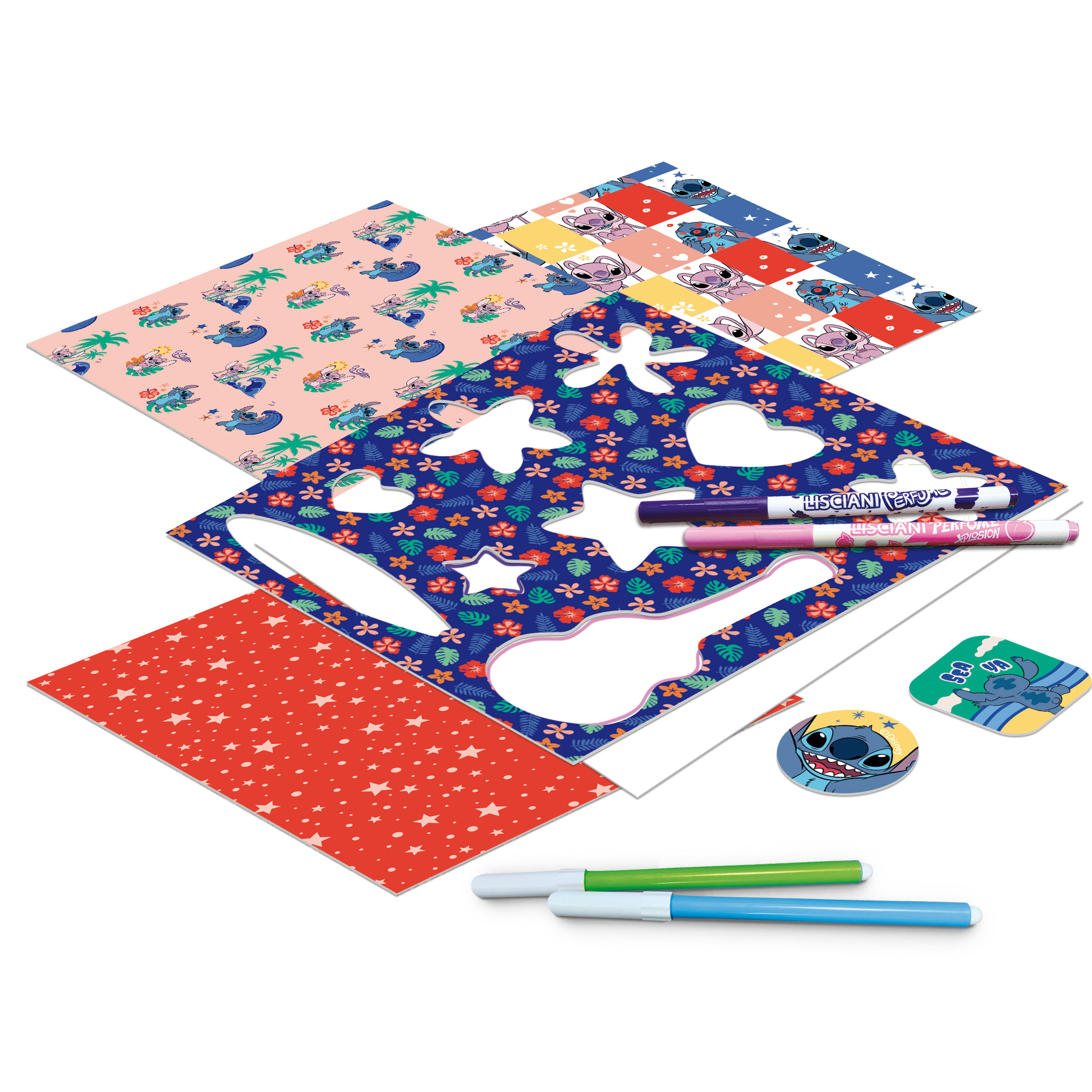 Jeu d'artiste tableau a dessiner lumineux stitch+ accessoires +5ans - Image 3