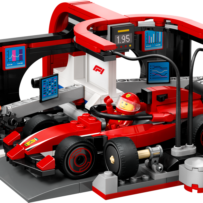 LEGO-ARRET AU STAND DE FORMULE 1-AVEC FERRARI-322PCS - Image 2