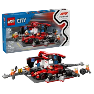 LEGO-ARRET AU STAND DE FORMULE 1-AVEC FERRARI-322PCS
