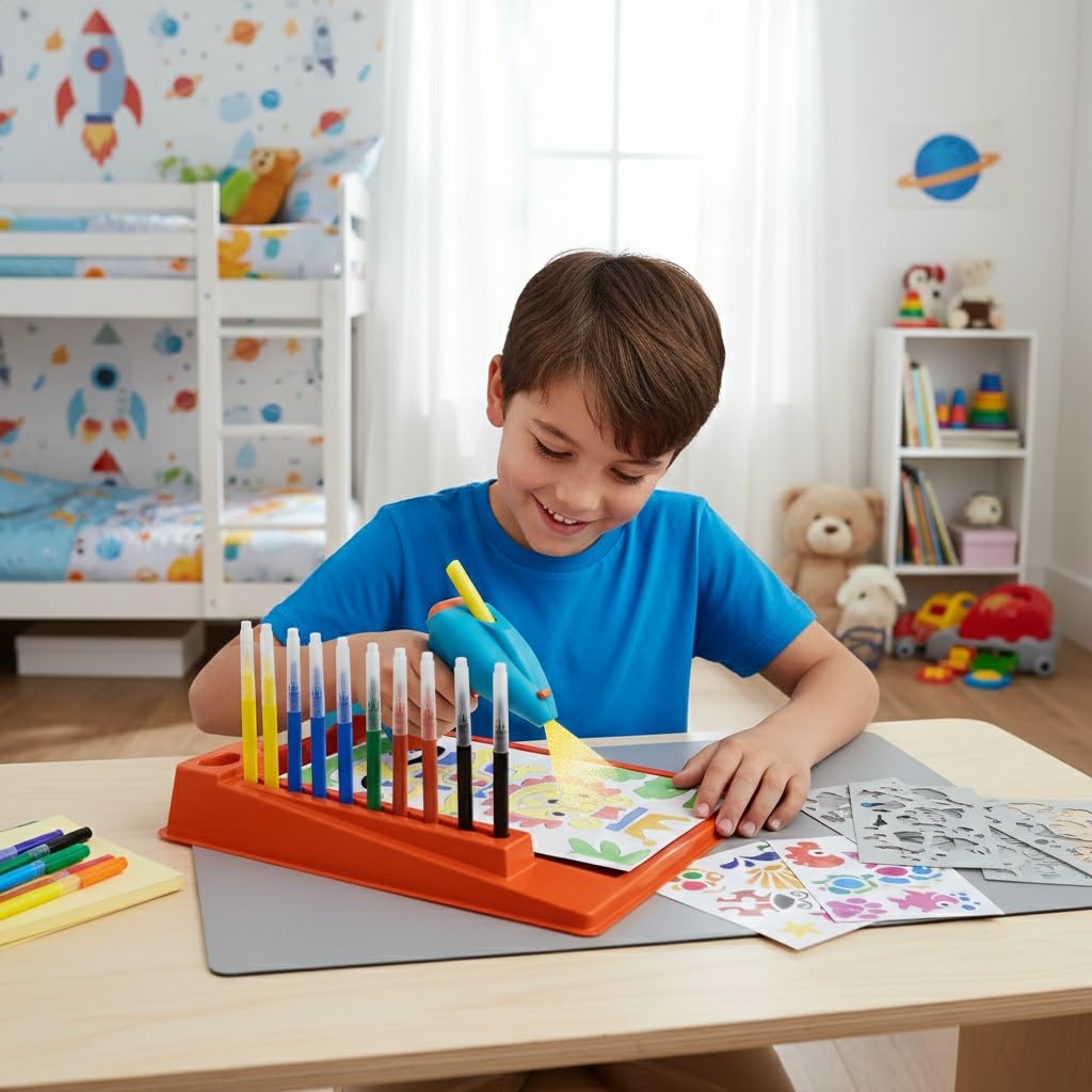 Jeu de création spray art magic art coloriage +4ans - Image 3