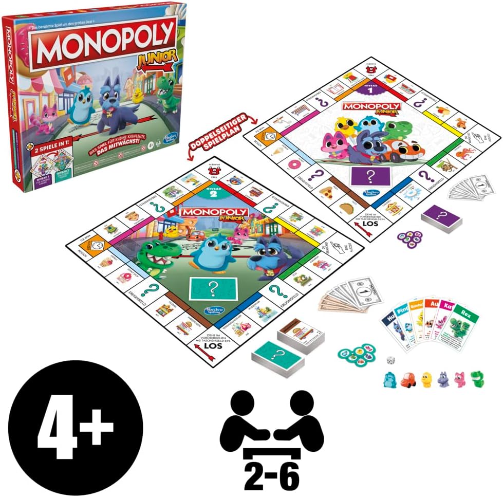 MONOPOLY JUNIOR-2EN1-APPRENDRE A GAGNER+4ANS - Image 2