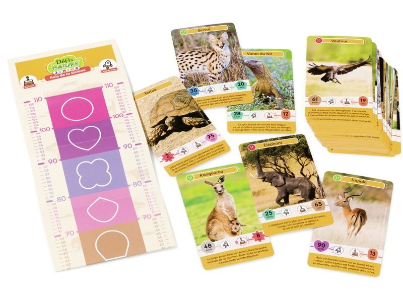 Jeu defis nature junior rois de la savane 34 cartes +5ans - Image 3