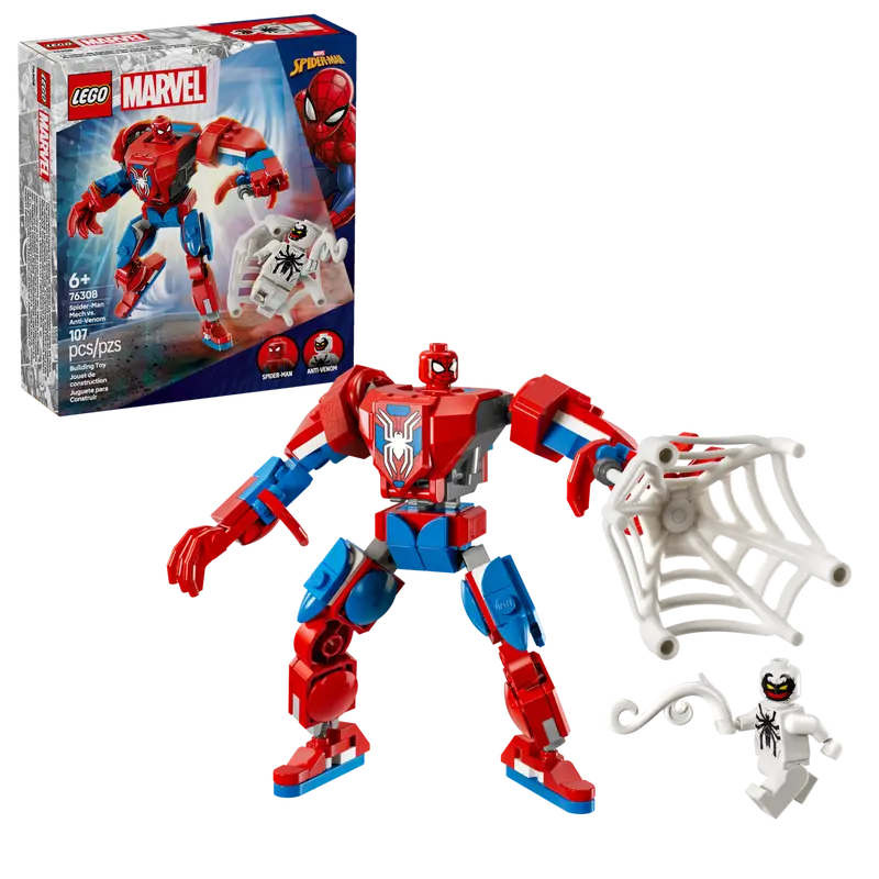 LEGO-LE ROBOT DE SPIDERMAN CONTRE ANTI VENOM+6ANS