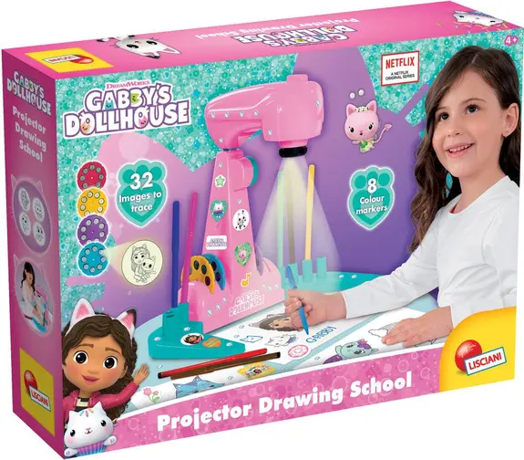 Jeu éducatif gabby's Doll house projecteur a dessiner 32 images +4ans