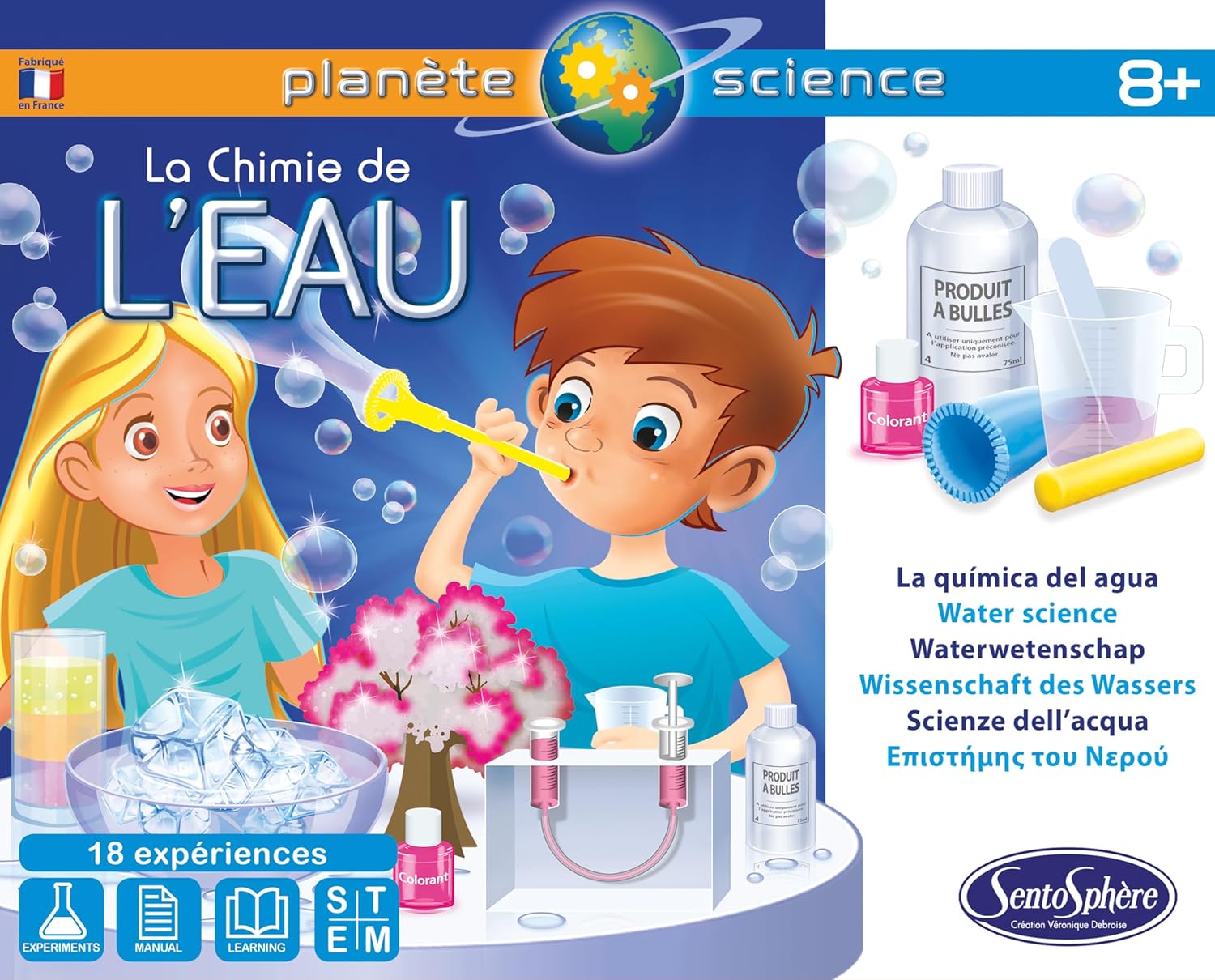 JEU DE SCIENCE-LA CHIMIE DE L'EAU-18 EXPERIENCES+8ANS - Image 2