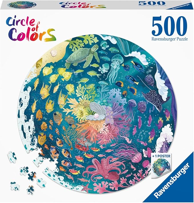 PUZZLE 500PCS OCEAN CIRCLE OF COLOR