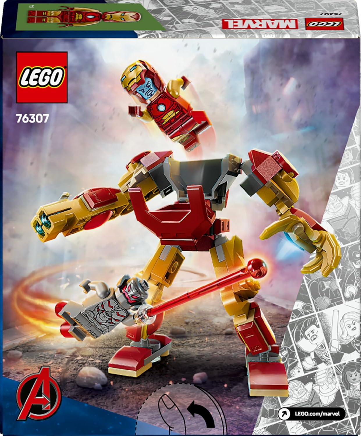 LEGO-LE ROBOT D'IRON-MAN CONTRE VITRAN-105PCS+6ANS - Image 2