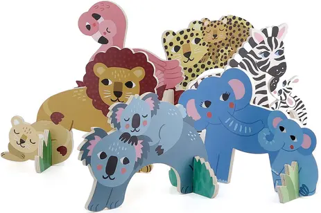 JEU DE CROQUET PETIT SAFARI EN BOIS+3ANS - Image 2