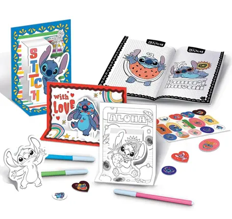 Sac a dos stitch+ accessoires a colorier+5ans - Image 2