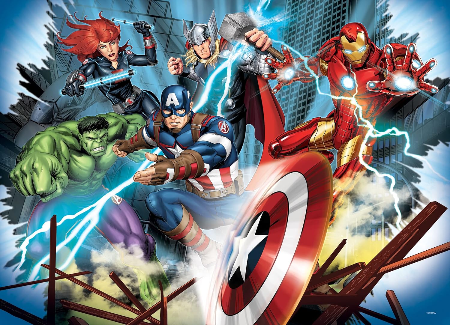 PUZZLE 48PCS 2EN1 AVENGERS-35X25CM+4ANS - Image 3