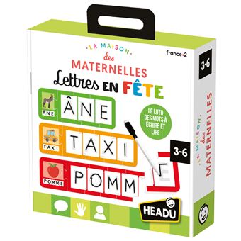 JEU EDUCATIF-LA MAISON DES MATERNELLES-LETTRES EN FETE