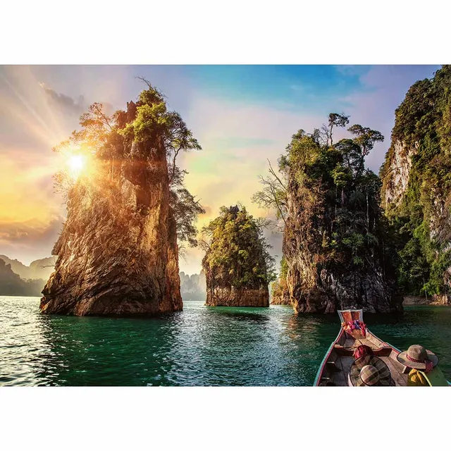 PUZZLE 1000PCS-THREE ROCKS IN CHEOW-THAILAND - Image 2