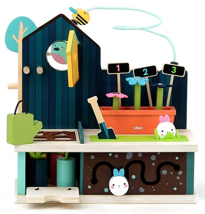 JEU EDUCATIF-JARDIN D'EVEIL MULTI-ACTIVITES EN BOIS+18MOIS - Image 2