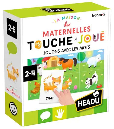 JEU EDUCATIF-LA MAISON DES MATERNELLES TOUCHE ET JOUE+2ANS
