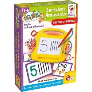 Jeu éducatif carotina exercices amusants chiffres et animaux -3-6ans